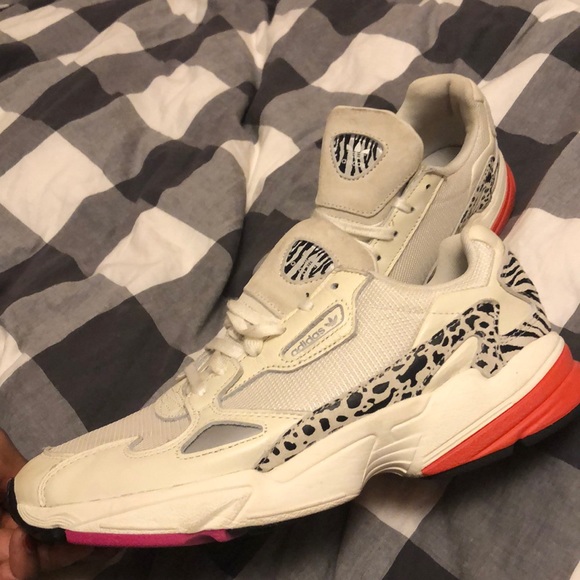 adidas Shoes - Adidas Falcon W in off white/ black/ shock pink adidas Shoes - Adidas Falcon W in off white/ black/ shock pink